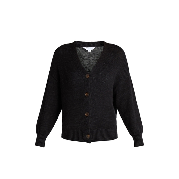 Time and Tru Sweaters - Time and Tru Black Soot Cardigan